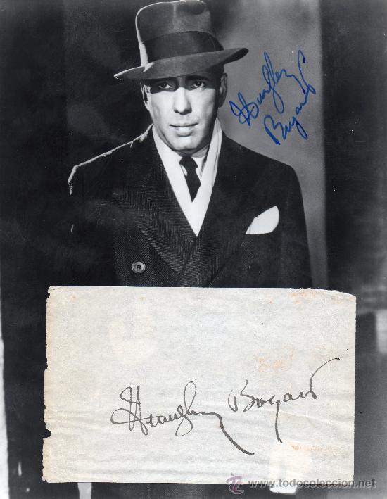 Autógrafo de Humphrey Bogart